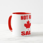 Canada is niet te koop mok (Voorkant links)