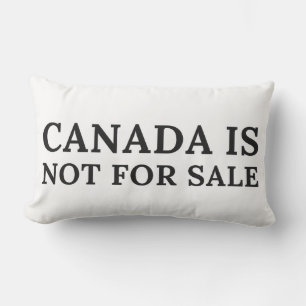 canada is niet te koop-politieke boodschap kussen