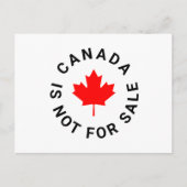 Canada is niet te koop rode esdoornblad aangepaste briefkaart (Voorkant)