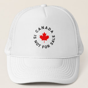 Canada is niet te koop rode esdoornblad aangepaste trucker pet