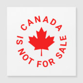 Canada is niet te koop rode esdoornblad tekstmagne (Voorkant)