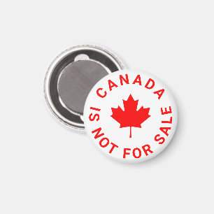 Canada is niet te koop rode esdoornblad typografie magneet