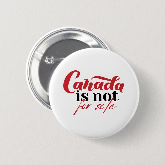 Canada is niet te koop ronde button 5,7 cm (Voorkant /achterkant)