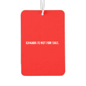 Canada is niet te koop rood wit tekst minimalist luchtverfrisser (Achterkant)