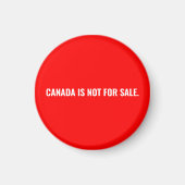Canada is niet te koop rood wit tekst minimalist magneet (Voorkant)
