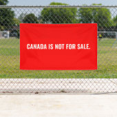 Canada is niet te koop rood wit tekst minimalist spandoek (Insitu)