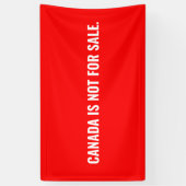 Canada is niet te koop rood wit tekst minimalist spandoek (Verticaal)