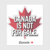 Canada is niet te koop Sticker (Vel)