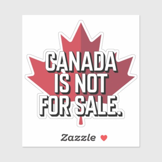 Canada is niet te koop Sticker (Vel)