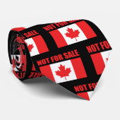 Canada is niet te koop stropdas (Opgerold)
