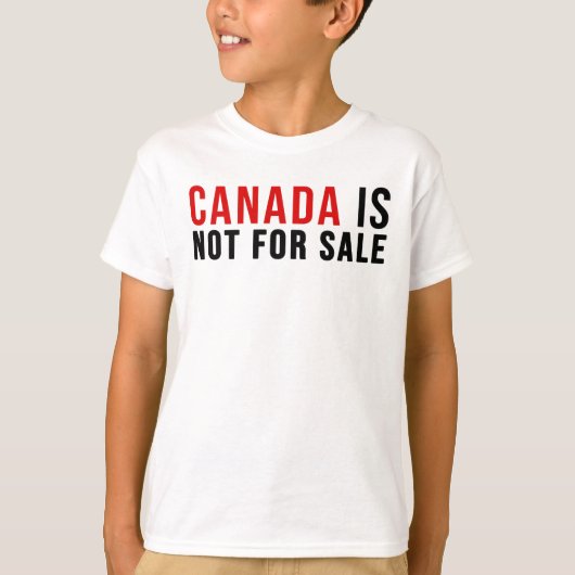 Canada is niet te koop t-shirt (Voorkant)