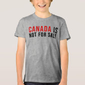 Canada is niet te koop Tri-Blend shirt (Voorkant)