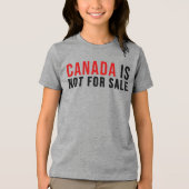Canada is niet te koop Tri-Blend shirt (Voorkant)