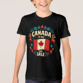 Canada is niet te koop Tri-Blend shirt (Voorkant)