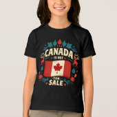 Canada is niet te koop Tri-Blend shirt (Voorkant)