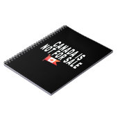 Canada is niet te koop ,Trots om Canadees te zijn Notitieboek (Linkerzijde)