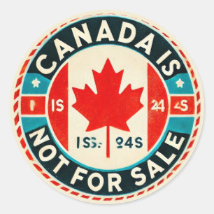 Canada is niet te koop voor Canadian Pride Ronde Sticker