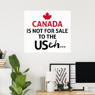 Canada is niet te koop voor de VS, maar Funny Oh Poster