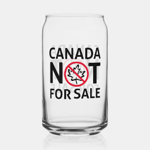 Canada is niet te koop voor USA Patriotic Proud Blikvorm Glas