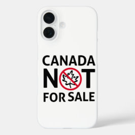 CANADA is niet te koop Vrijheid Canadese Oh Blad   iPhone 16 Hoesje