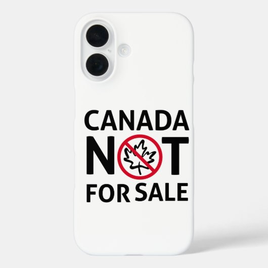 CANADA is niet te koop Vrijheid Canadese Oh Blad   Case-Mate iPhone Case (Achterkant)