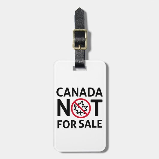 CANADA is niet te koop Vrijheid Canadian Oh Bagagelabel (Voorkant verticaal)