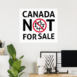 CANADA is niet te koop Vrijheid Canadian Oh Poster