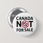 CANADA is niet te koop Vrijheid Canadian Oh Ronde Button 5,7 Cm (Voorkant /achterkant)