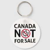 CANADA is niet te koop Vrijheid Canadian Oh Sleutelhanger (Achterkant)