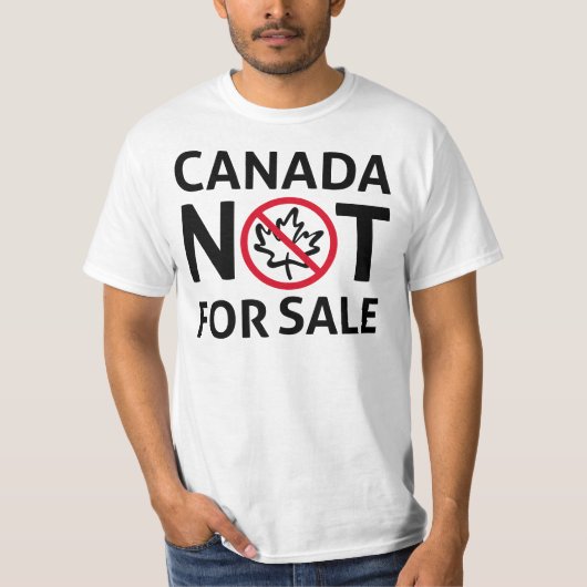 CANADA is niet te koop Vrijheid Canadian Oh T-shirt (Voorkant)