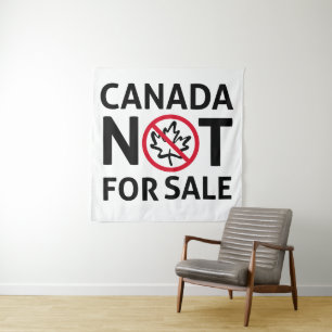 CANADA is niet te koop Vrijheid Canadian Oh Wandkleed