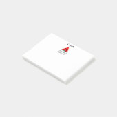 Canada is opgericht voor 1867 kleur rode thee post-it® notes (Schuin)