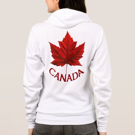 Canada Jacket Women's Canada Souvenir Sport Jacket Hoodie (Achterkant)