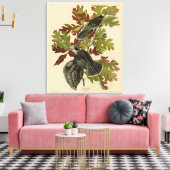 Canada Jay (Gray Jay) - de Amerikaanse vogels van Canvas Afdruk (Insitu (Woonkamer))