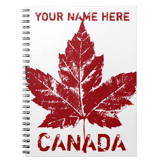 Canada Journal Custom Canada Souvenir Notitieboeke Notitieboek (Voorkant)