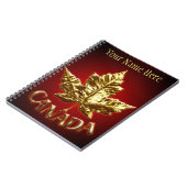 Canada Journal Souvenir Custom Notitieboeken Canad (Linkerzijde)