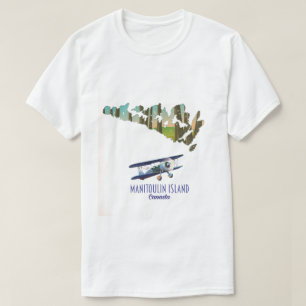 Canada-kaart van Manitoulin T-shirt