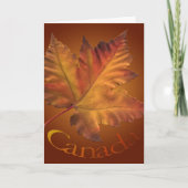 Canada Kaarten Canada Maple Leaf Wenskaarten (Voorkant)
