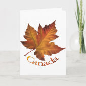 Canada Kaarten Canada Maple Leaf Wenskaarten (Voorkant)
