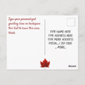 Canada Kaarten Canada Vlag Wenskaarten Aangepast (Achterkant)