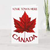 Canada Kaarten Canada Vlag Wenskaarten Aangepast (Voorkant)