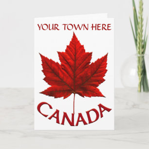 Canada Kaarten Canada Vlag Wenskaarten Aangepast