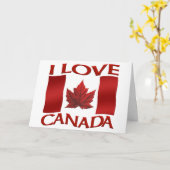 Canada Kaarten Canada Vlag Wenskaarten Aangepast (Gele Bloem)