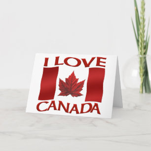 Canada Kaarten Canada Vlag Wenskaarten Aangepast