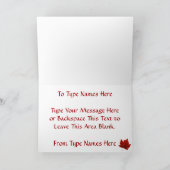 Canada Kaarten Canada Vlag Wenskaarten Aangepast (Binnen)