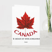 Canada Kaarten Canada Vlag Wenskaarten Aangepast (Achterkant)