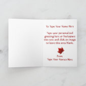 Canada Kaarten Canada Vlag Wenskaarten Aangepast (Binnen)