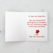 Canada Kaarten Canada Vlag Wenskaarten Aangepast (Binnen)