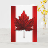 Canada Kaarten Canada Vlag Wenskaarten Aangepast (Gele Bloem)