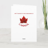 Canada Kaarten Canada Vlag Wenskaarten Aangepast (Achterkant)